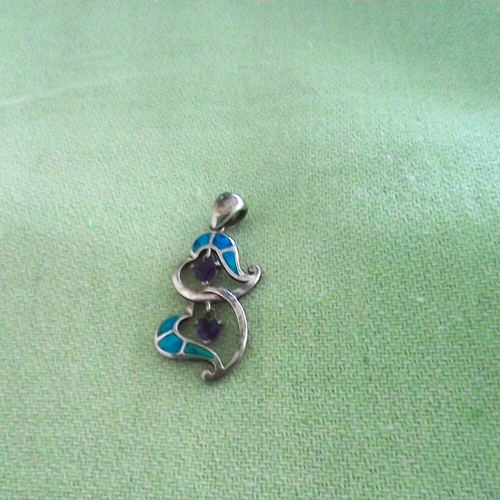 Unique Double Heart Pendent